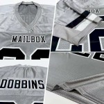 Maillot de Rugby personnalisé Gris clair Noir-Blanc en maille, style Maillot de Rugby personnalisé Gris clair Noir-Blanc en maille, style