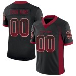 Maillot de Rugby personnalisé Noir Crimson-Crème en maille, style Drift