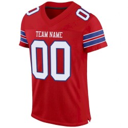 Maillot de Rugby personnalisé Rouge Blanc-Royal en maille, style