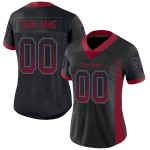 Maillot de Rugby personnalisé Noir Crimson-Teal en maille, style Drift