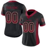 Maillot de Rugby personnalisé Noir Crimson-Crème en maille, style Drift